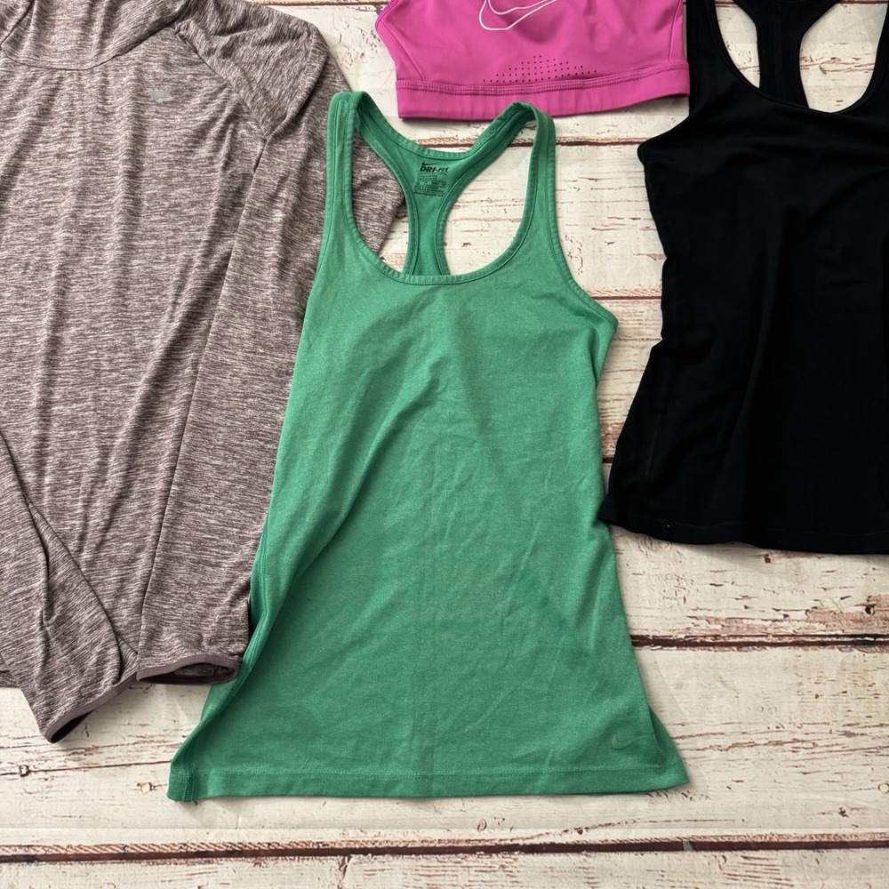 Nike Running Women's Hooded Top Sports Bra Tank‎ Dri-Fit Lot of 4 XS Activewear - Picture 2 of 12